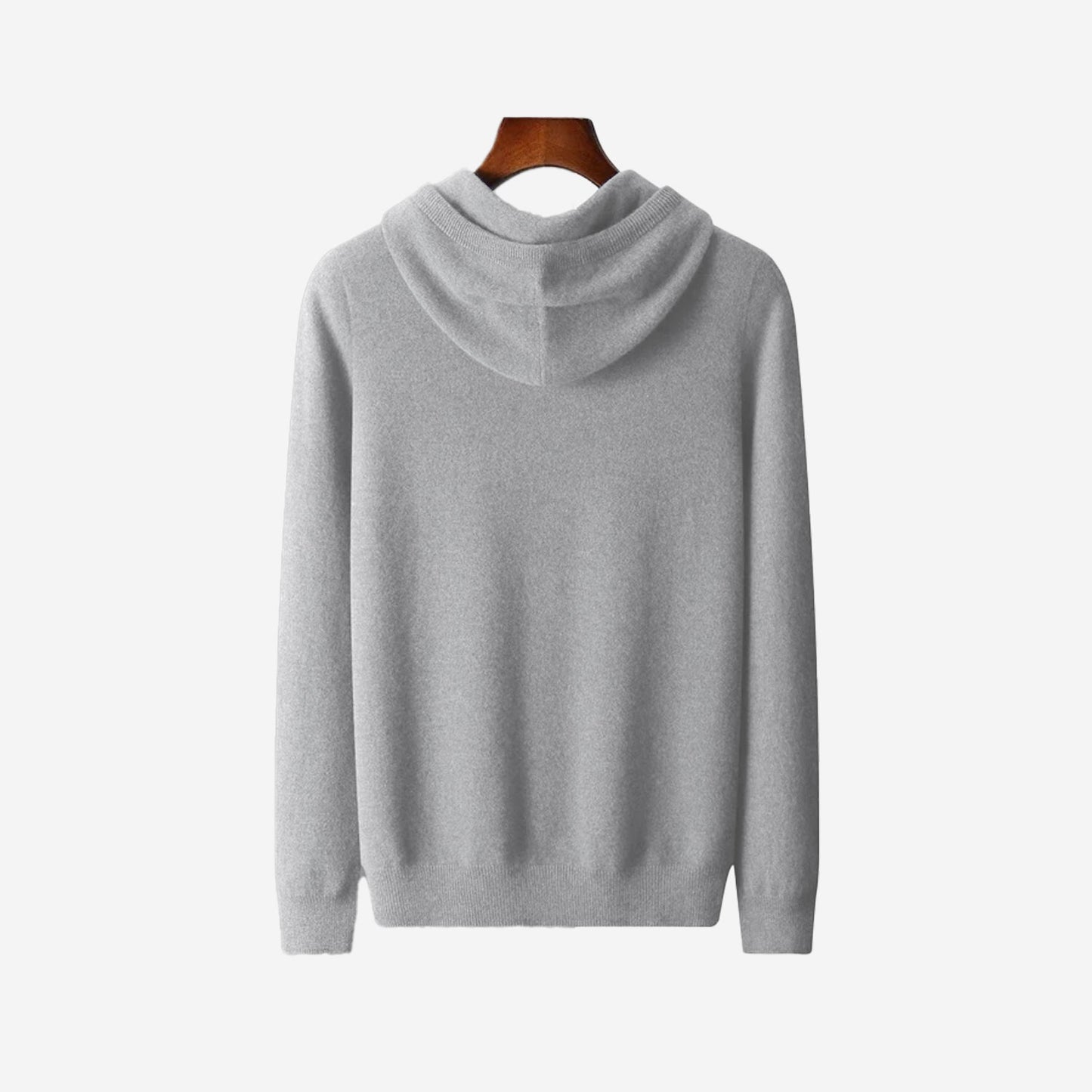 LJUSGRÅ MERINOULL HOODIE